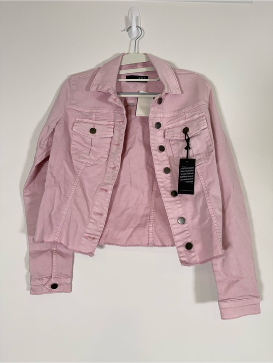 Kut from the Kloth Jackets & Blazers - KUT from the Kloth Women’s Pink Denim Jacket - Casual Crop Style